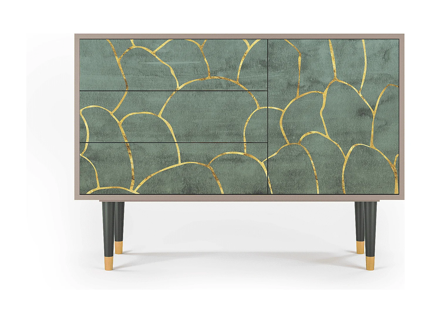 Buffet - 115х84х41 cm - S3 - Magnificent Water Lily, Latte