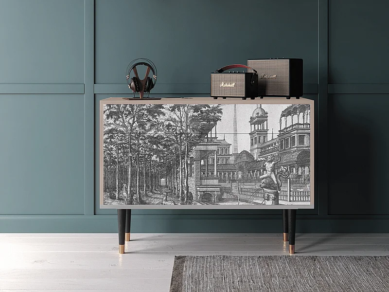 Dressoir - 115x85x48 cm - BS4 - View of the Piazza, Latte