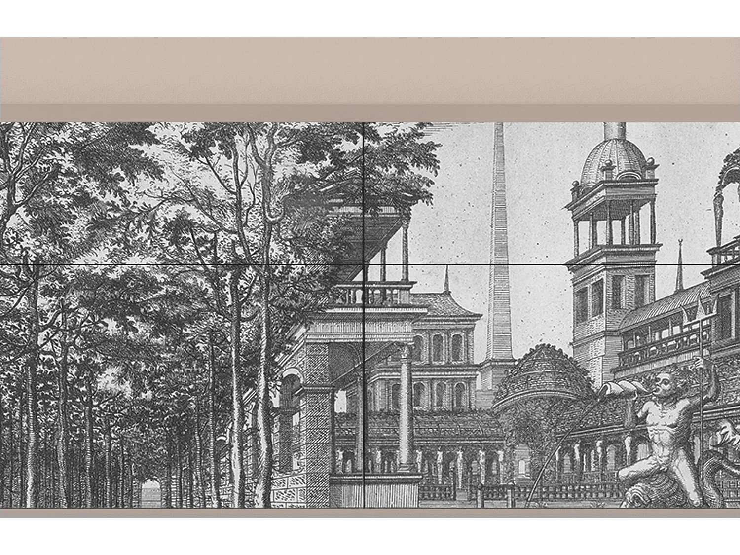 Buffet - 115x85x48 cm - BS4 - View of the Piazza, Latte