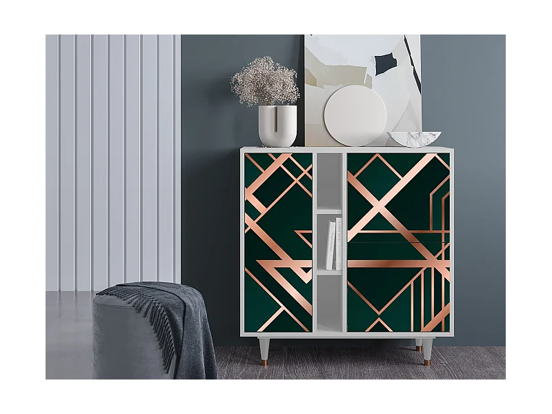 Credenza - 94х96х41 cm - BS5 - Emerald Gatsby, Bianco