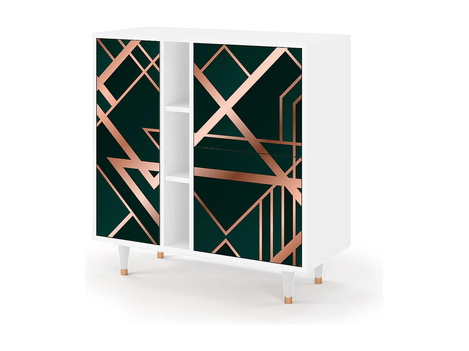 Dressoir - 94х96х41 cm - BS5 - Emerald Gatsby, Wit