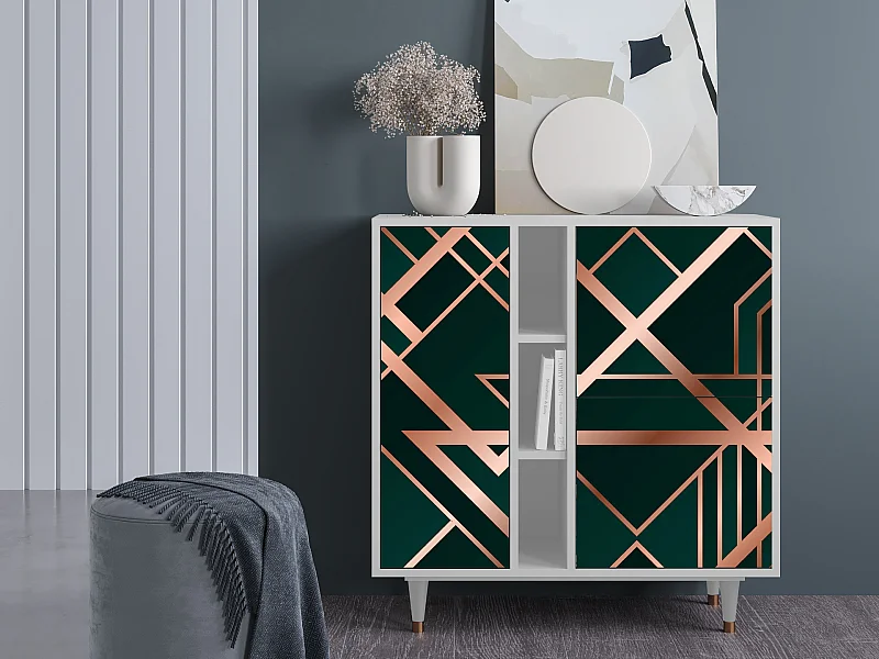 Dressoir - 94х96х41 cm - BS5 - Emerald Gatsby, Wit