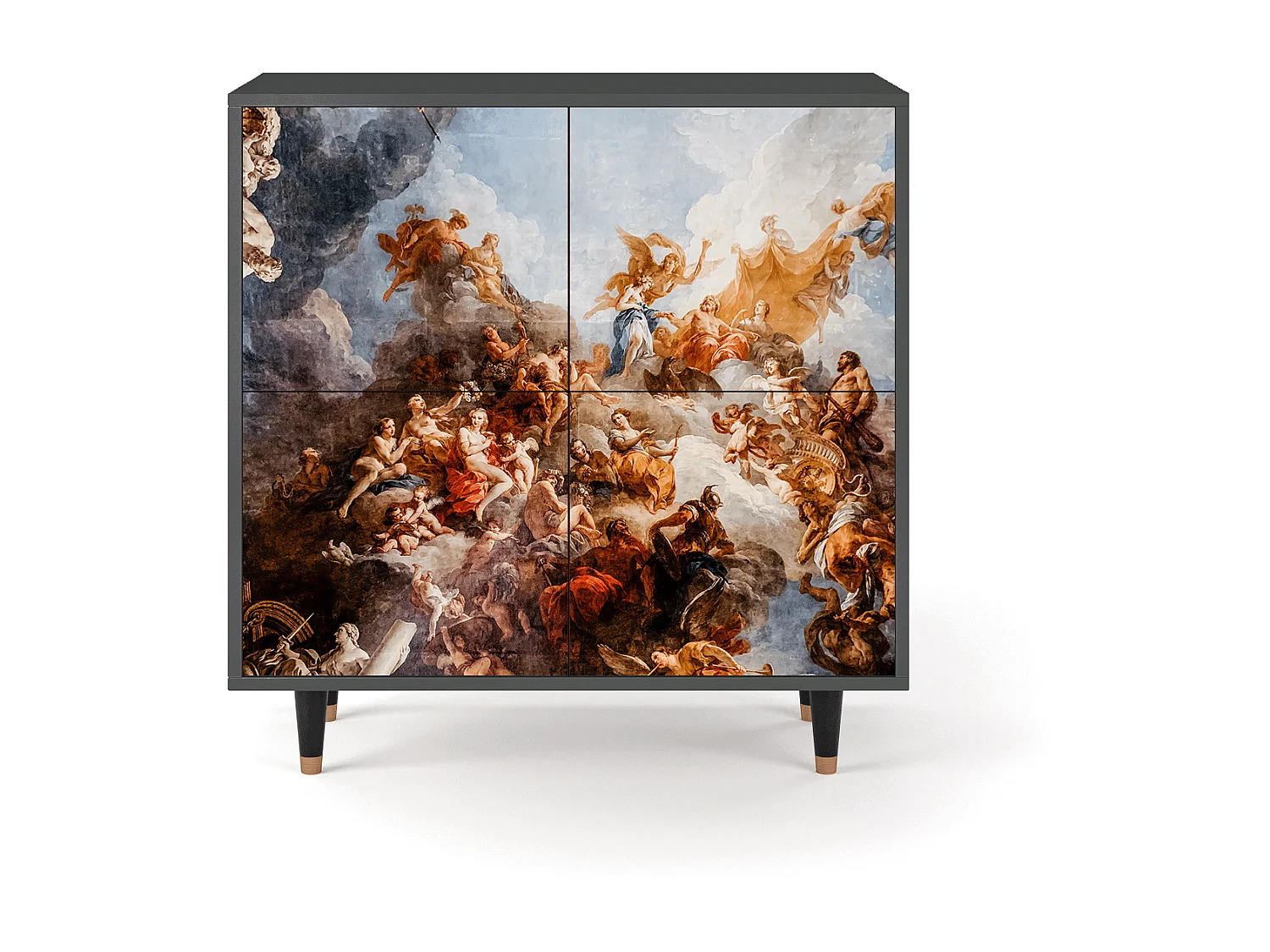 Kredens - 94x96x48 cm - BS3 - Versailles, Antracyt