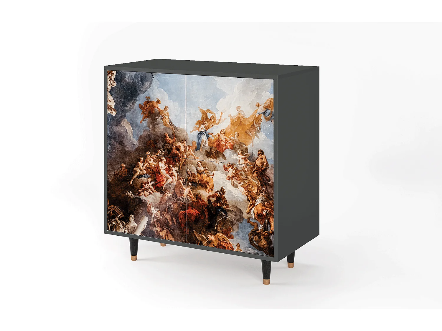 Kredens - 94x96x48 cm - BS3 - Versailles, Antracyt