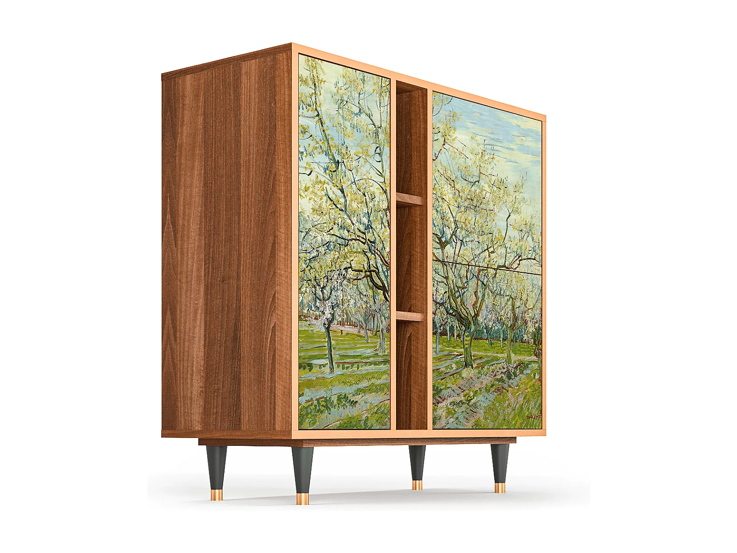 Sideboard - 94х96х41 cm - BS5 - The Weiß Orchard, Walnuss