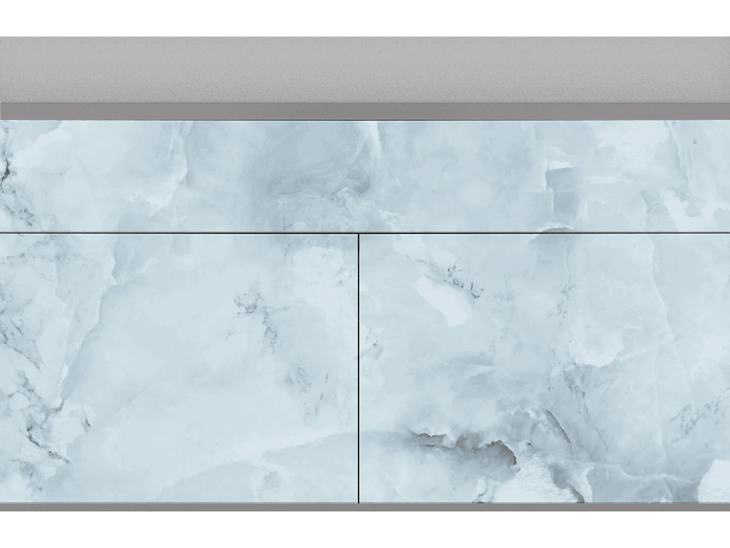 Aparador - 115x85x48 cm - BS4 - Glacial Colour, Cinza