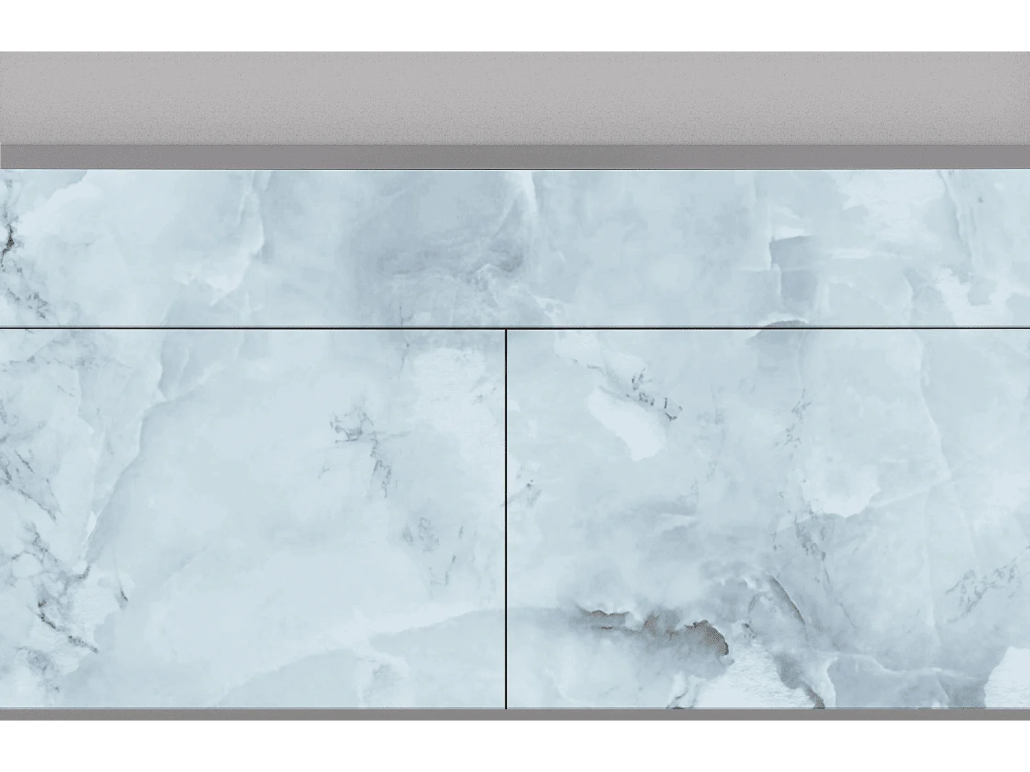 Aparador - 115x85x48 cm - BS4 - Glacial Colour, Cinza
