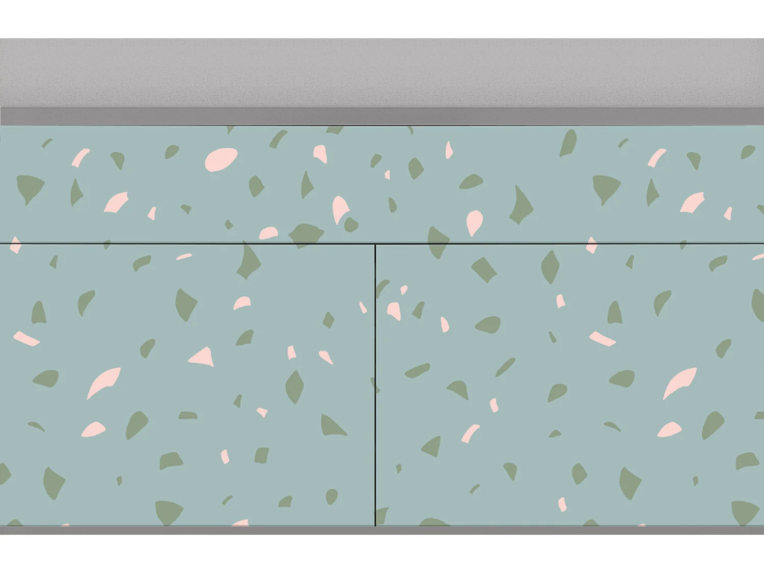 Credenza - 115x85x48 cm - BS4 - Blue Drops, Grigio