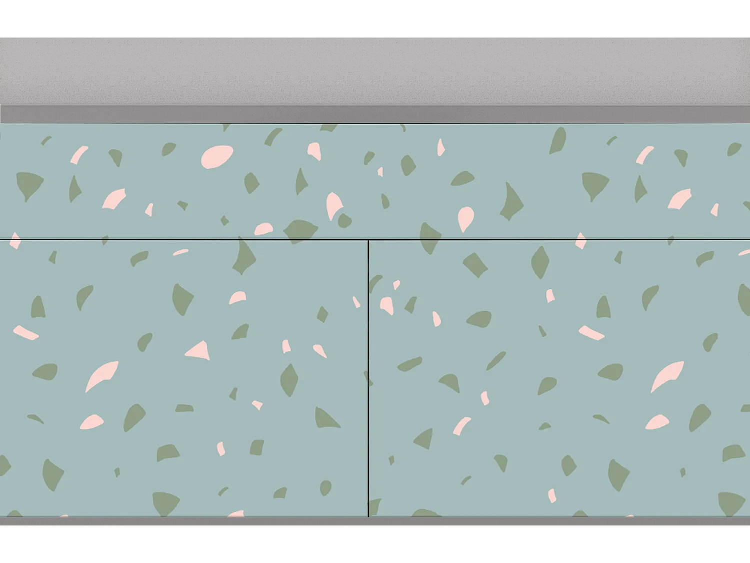 Buffet - 115x85x48 cm - BS4 - Blue Drops, Gris