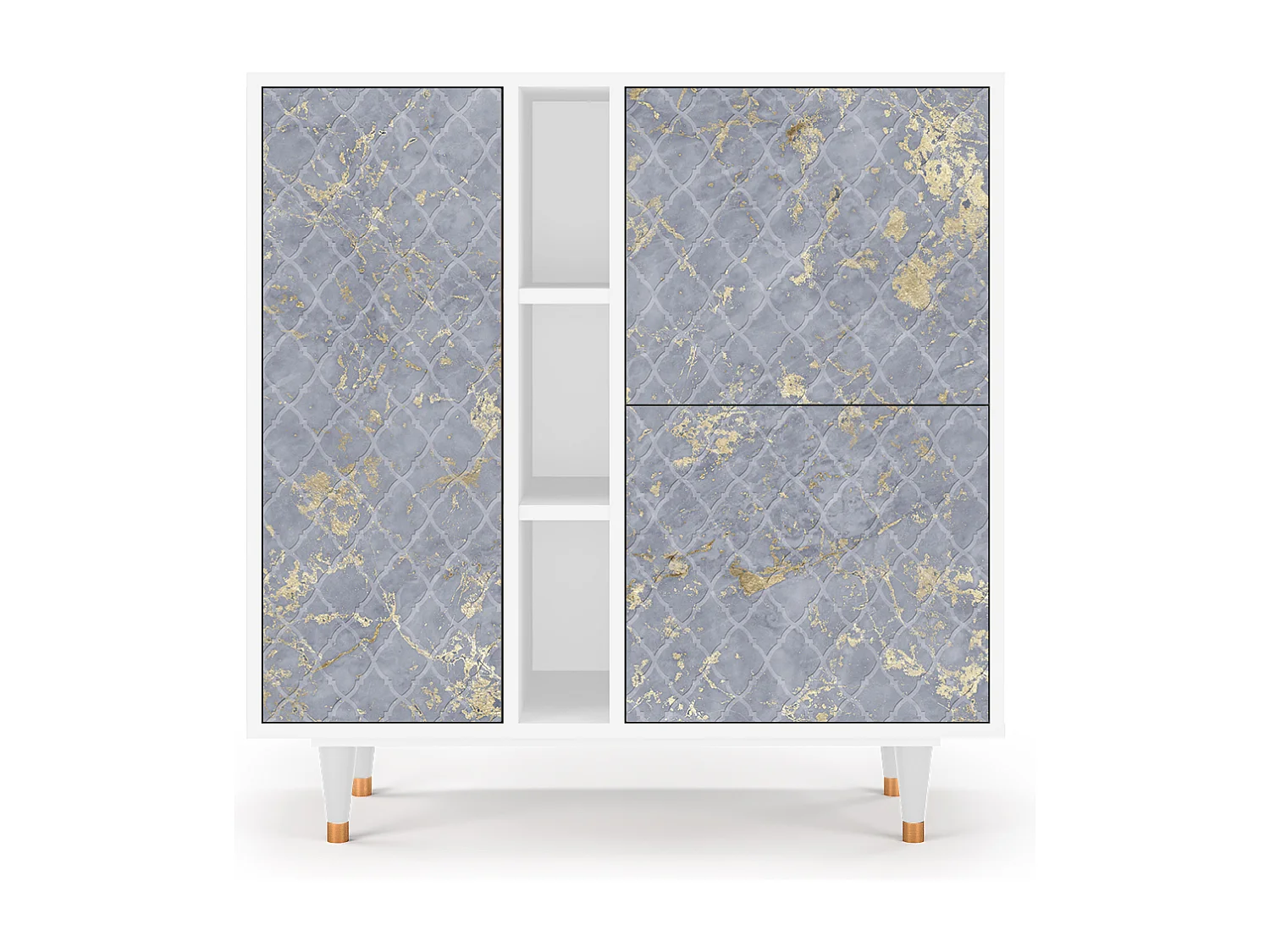 Buffet - 94х96х41 cm - BS5 - Golden Smoke, Blanc