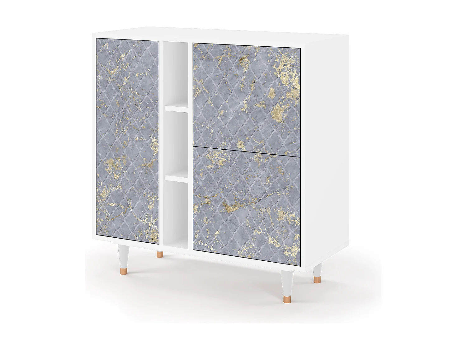 Buffet - 94х96х41 cm - BS5 - Golden Smoke, Blanc