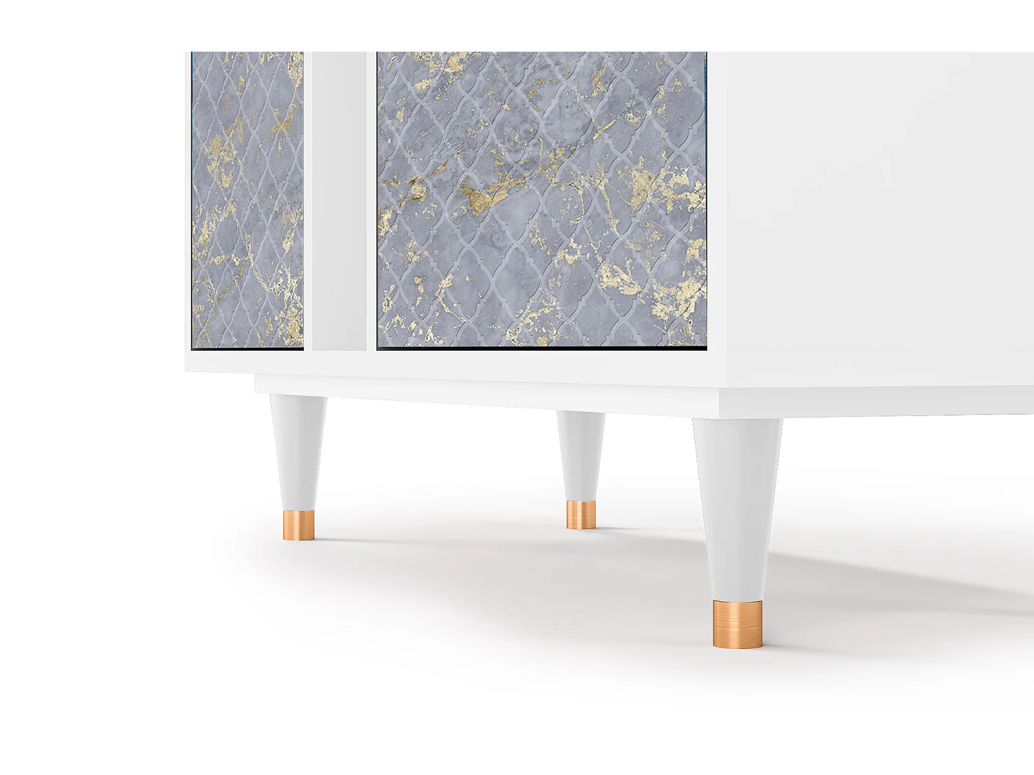 Buffet - 94х96х41 cm - BS5 - Golden Smoke, Blanc