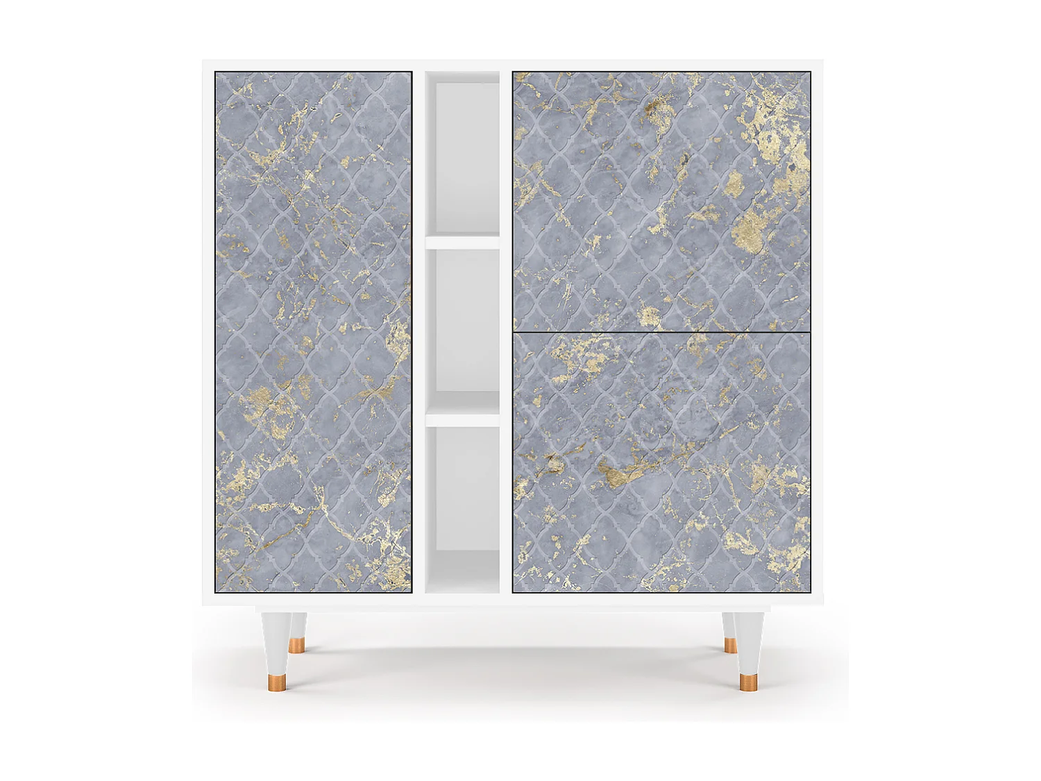 Buffet - 94х96х41 cm - BS5 - Golden Smoke, Blanc