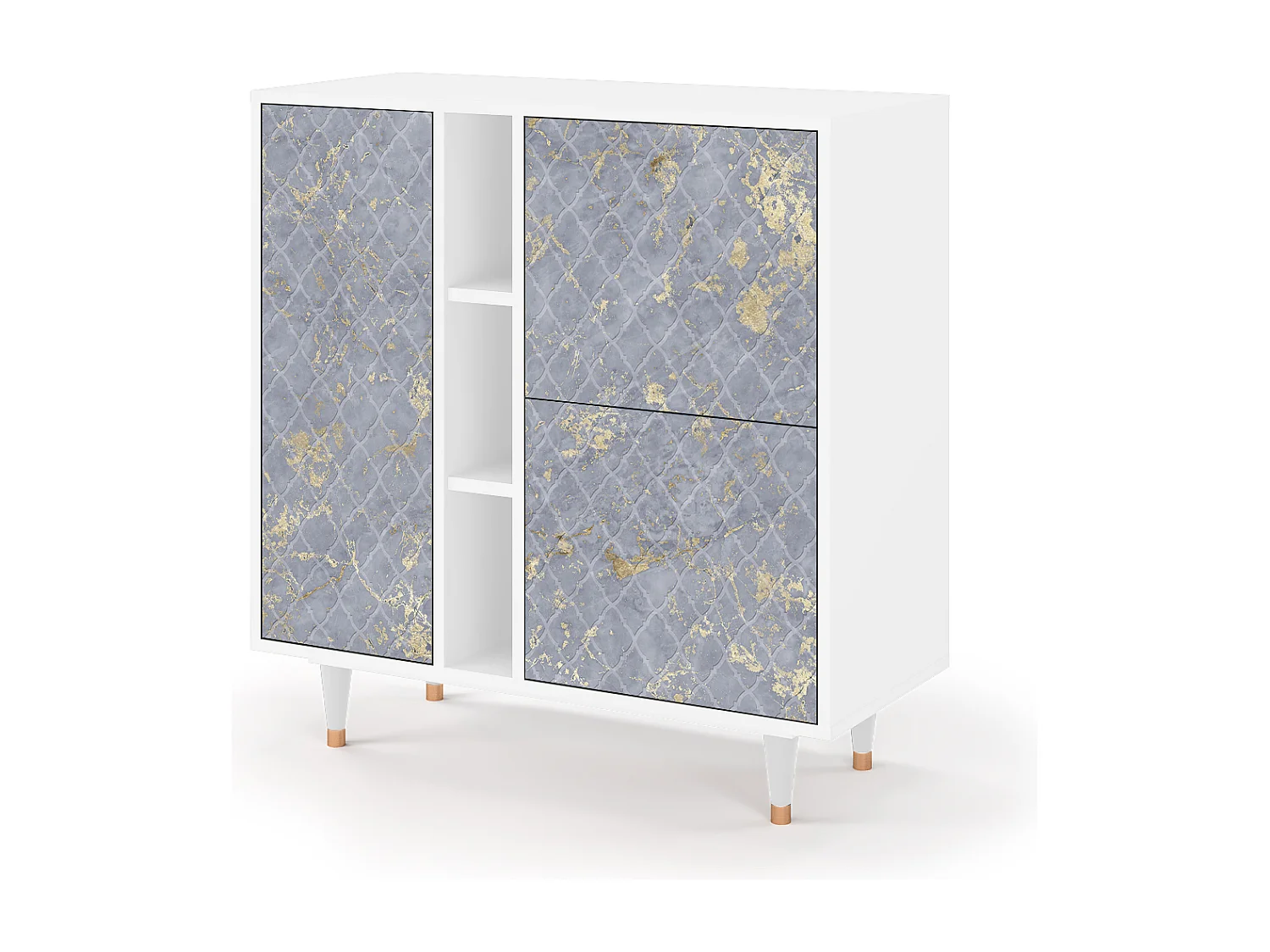 Buffet - 94х96х41 cm - BS5 - Golden Smoke, Blanc