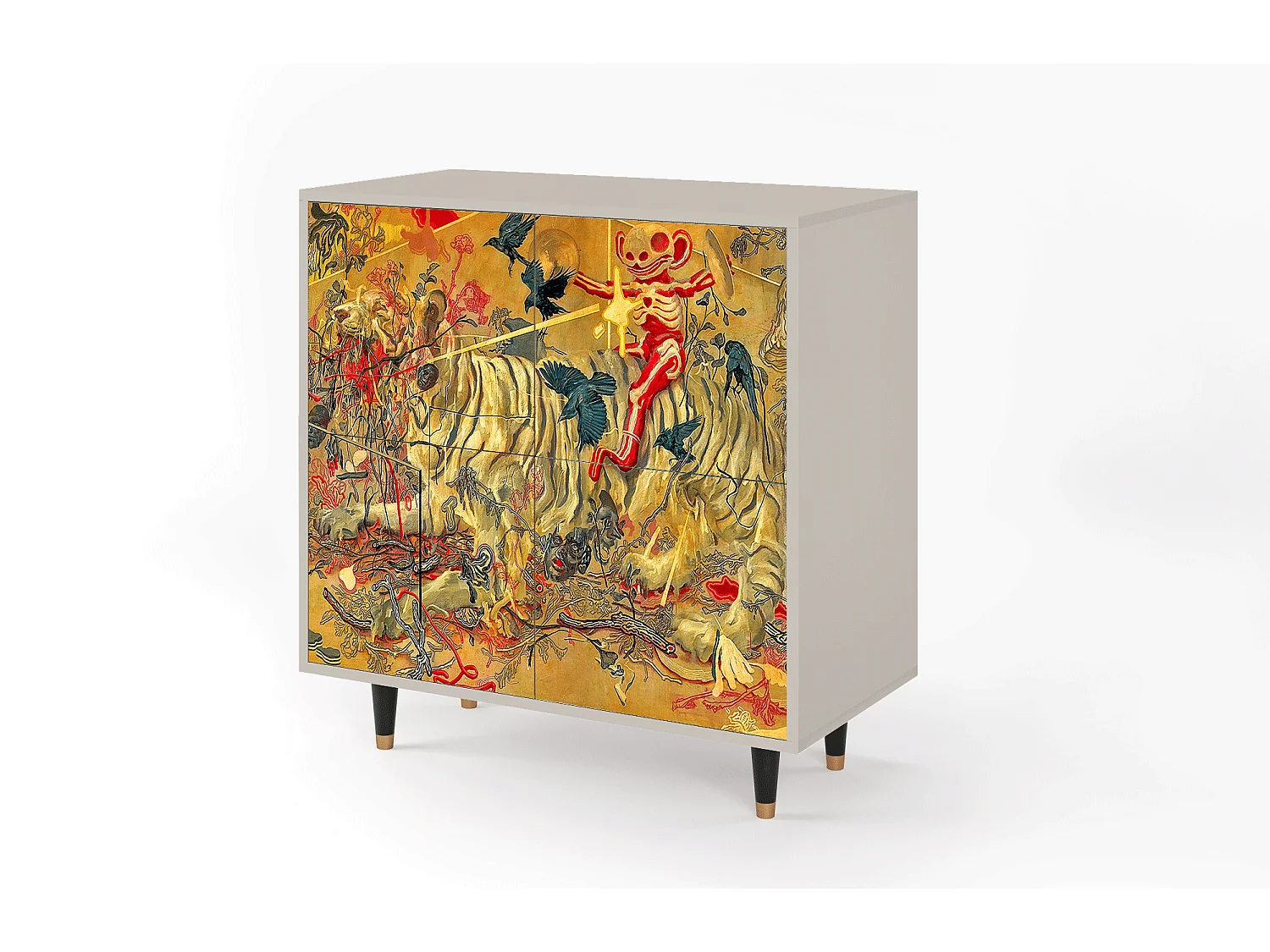 Aparador - 94x96x48 cm - BS3 - Blood by James Jean, Areia