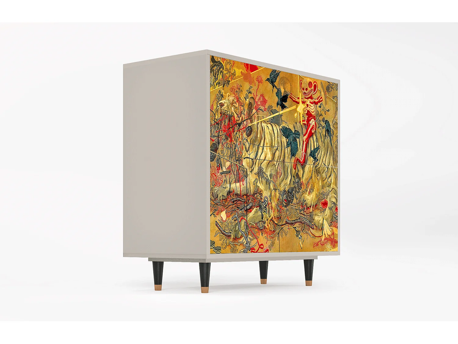 Aparador - 94x96x48 cm - BS3 - Blood by James Jean, Areia