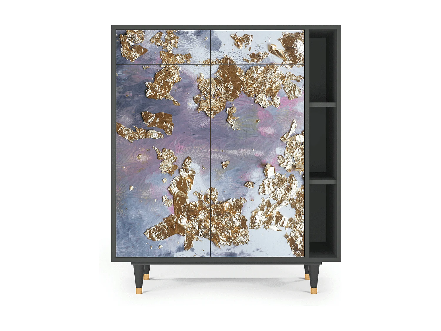 Dressoir - 96х110х41 cm - BS6 - Planet Earth, Antraciet