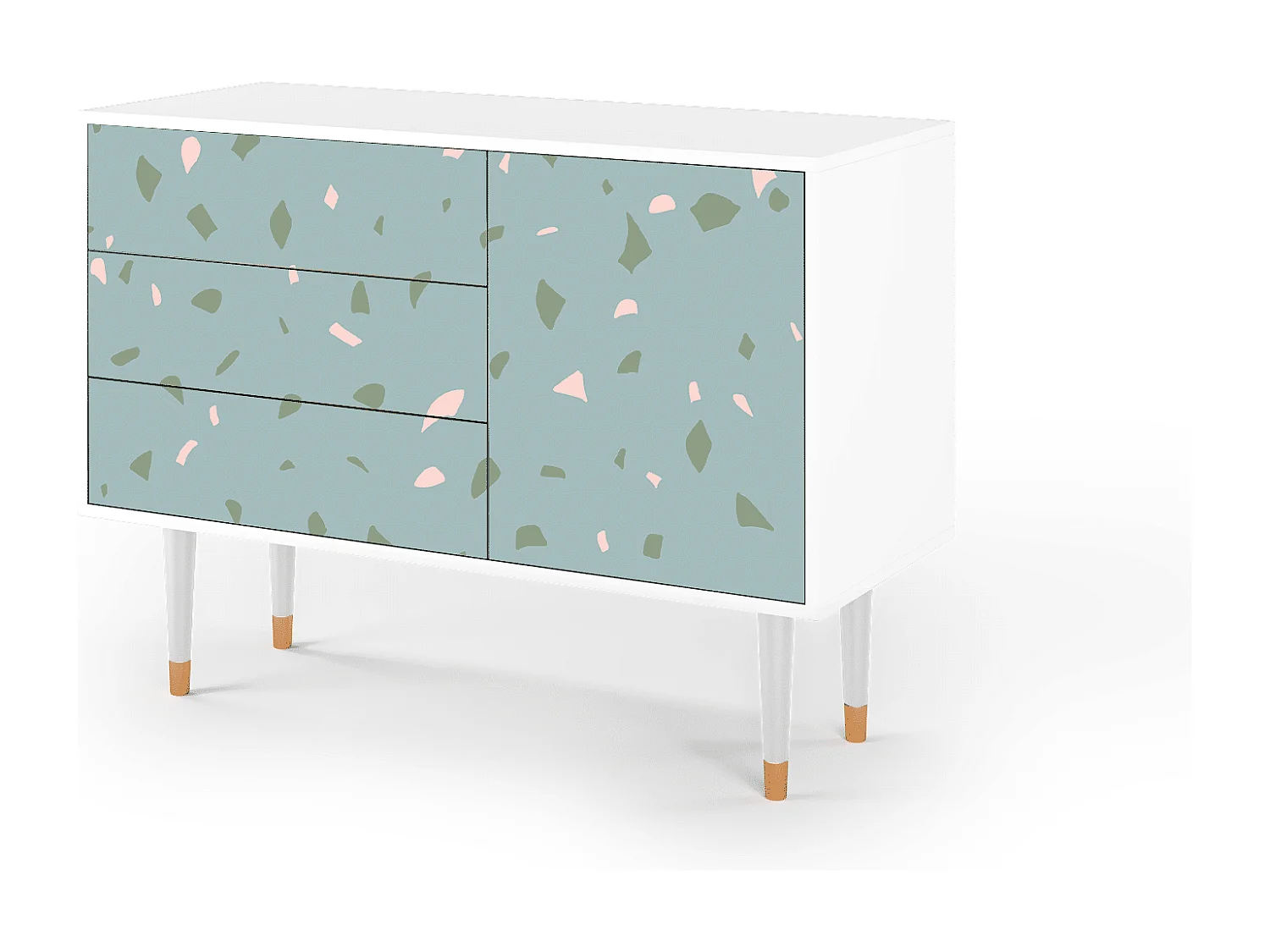 Buffet - 115х84х41 cm - S3 - Blue Drops, Blanc