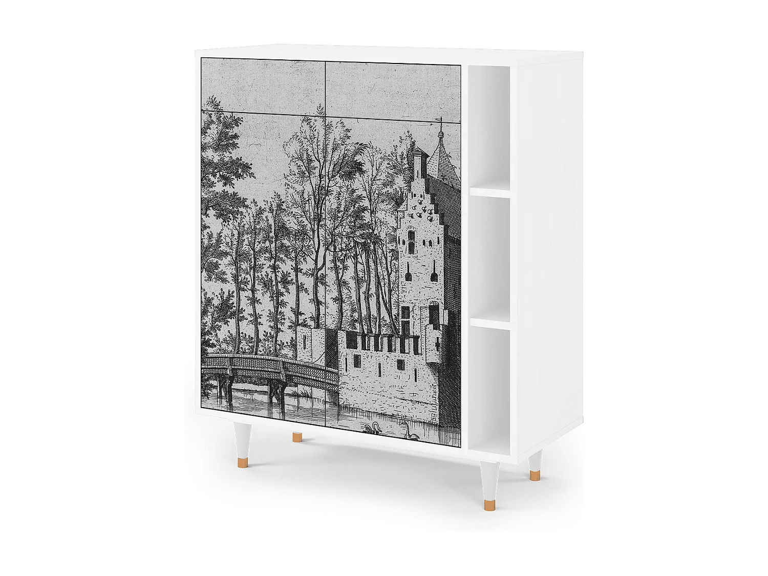 Buffet - 96х110х41 cm - BS6 - Castle by Breugel, Blanc