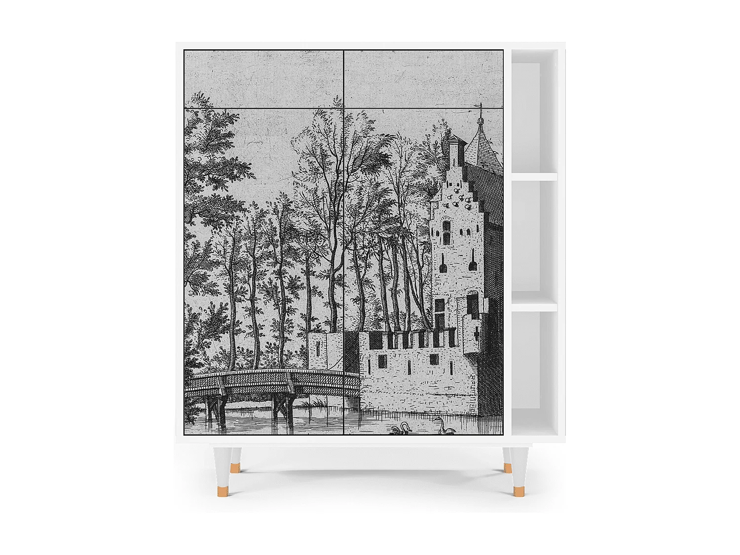 Buffet - 96х110х41 cm - BS6 - Castle by Breugel, Blanc