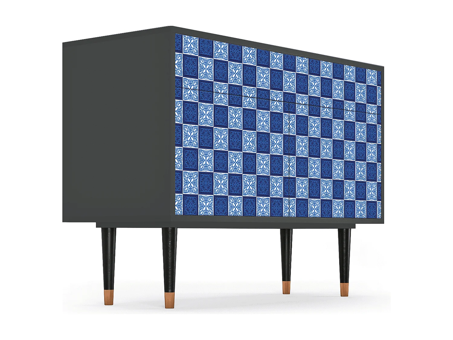 Kredens - 115x85x48 cm - BS4 - Light Path, Antracyt