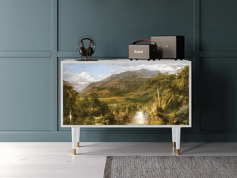 Buffet - 115x85x48 cm - BS4 - The Heart of the Andes , Blanc