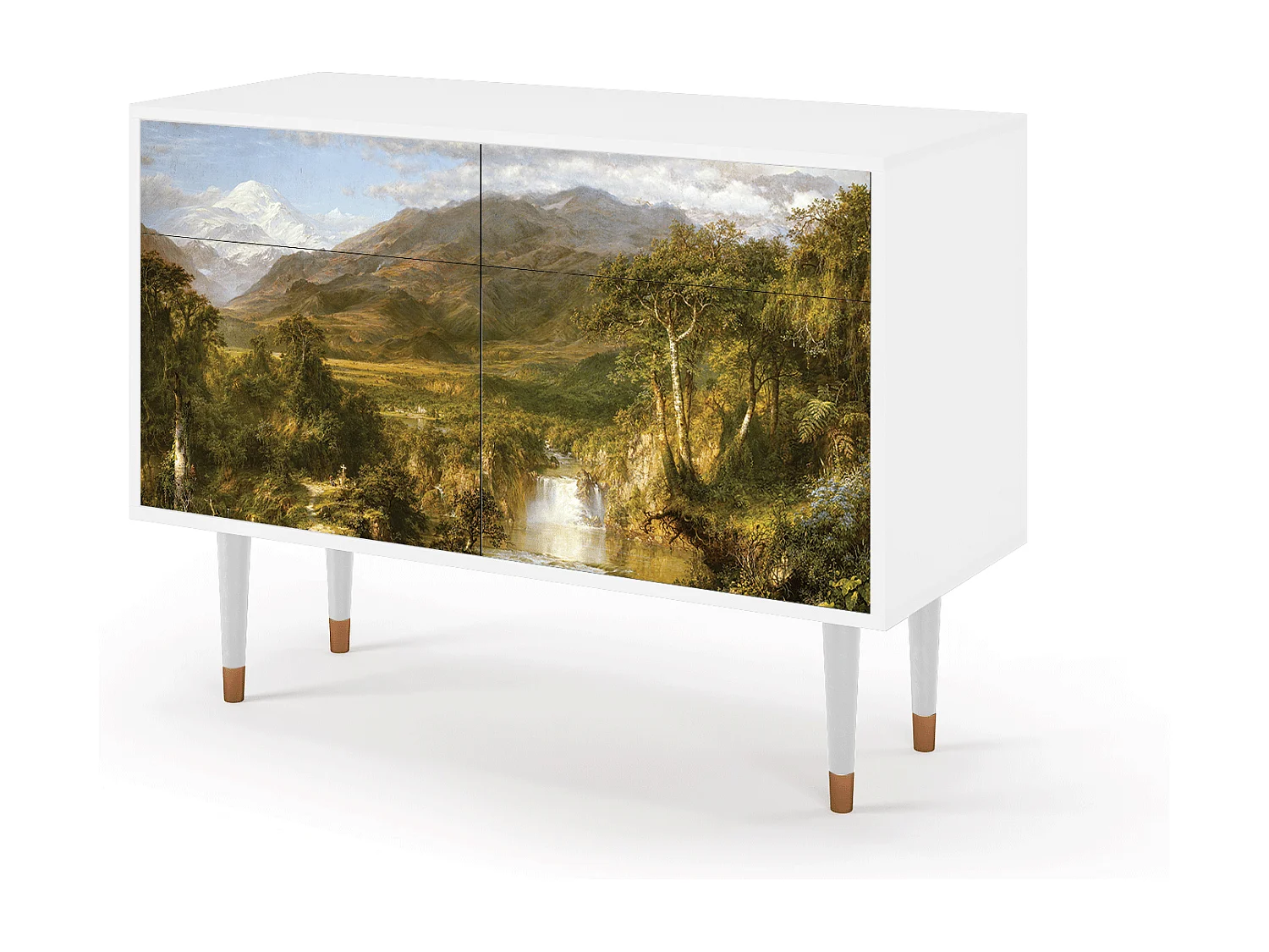 Sideboard - 115x85x48 cm - BS4 - The Heart of the Andes , Weiß