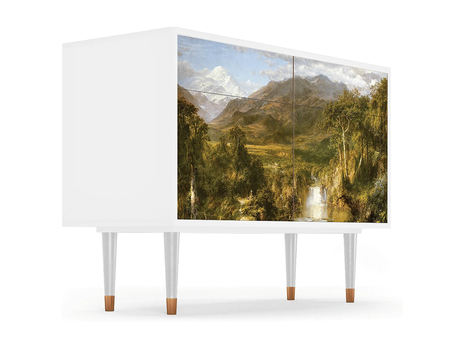 Sideboard - 115x85x48 cm - BS4 - The Heart of the Andes , Weiß