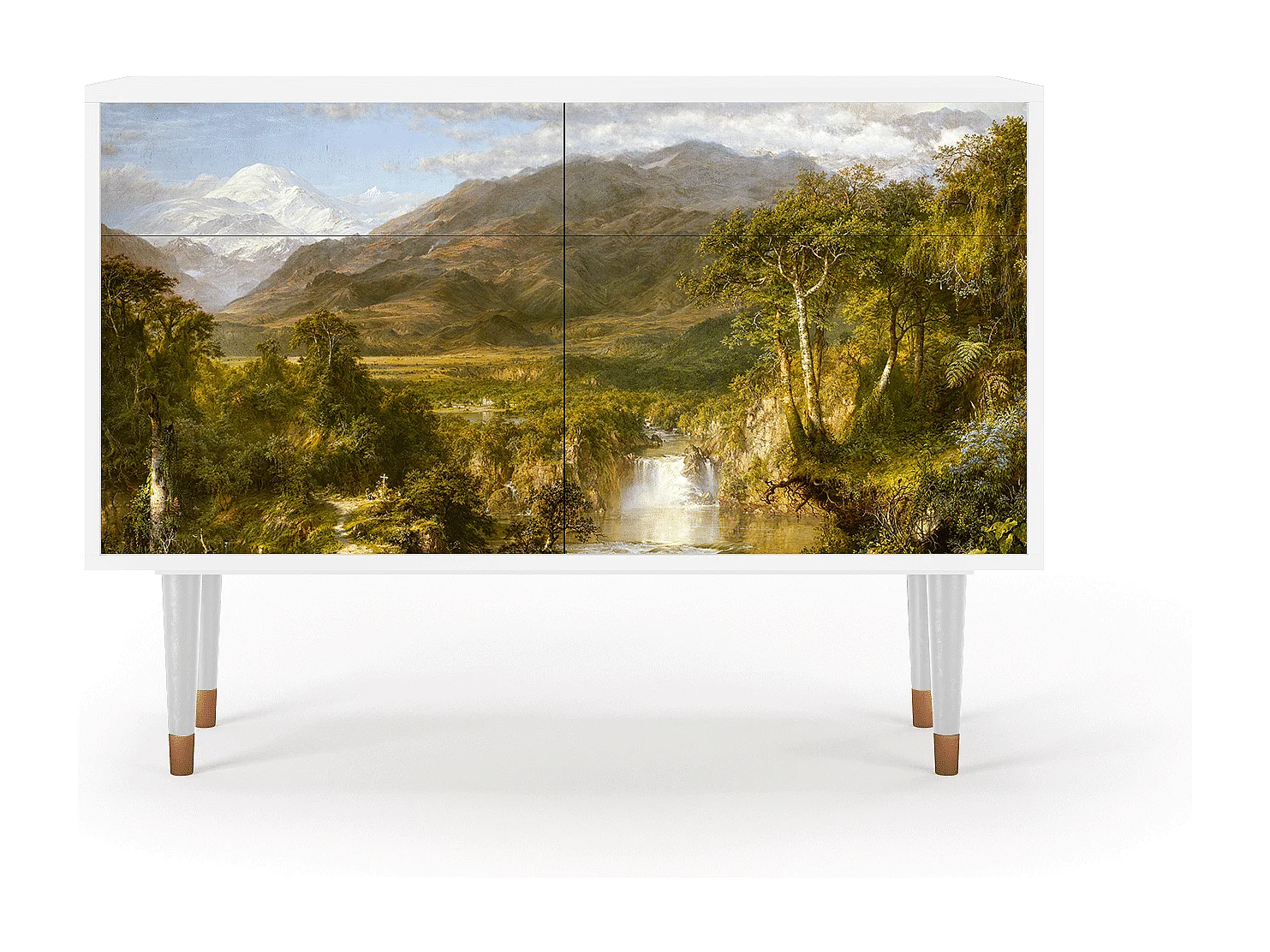 Buffet - 115x85x48 cm - BS4 - The Heart of the Andes , Blanc