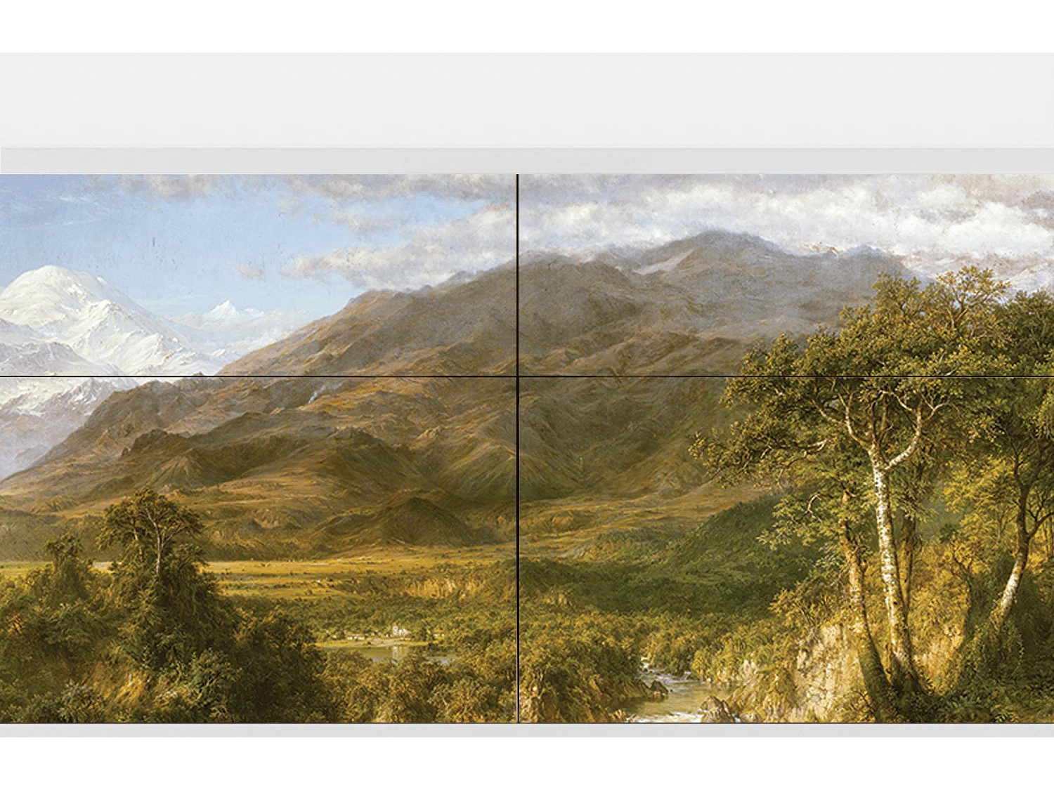 Buffet - 115x85x48 cm - BS4 - The Heart of the Andes , Blanc