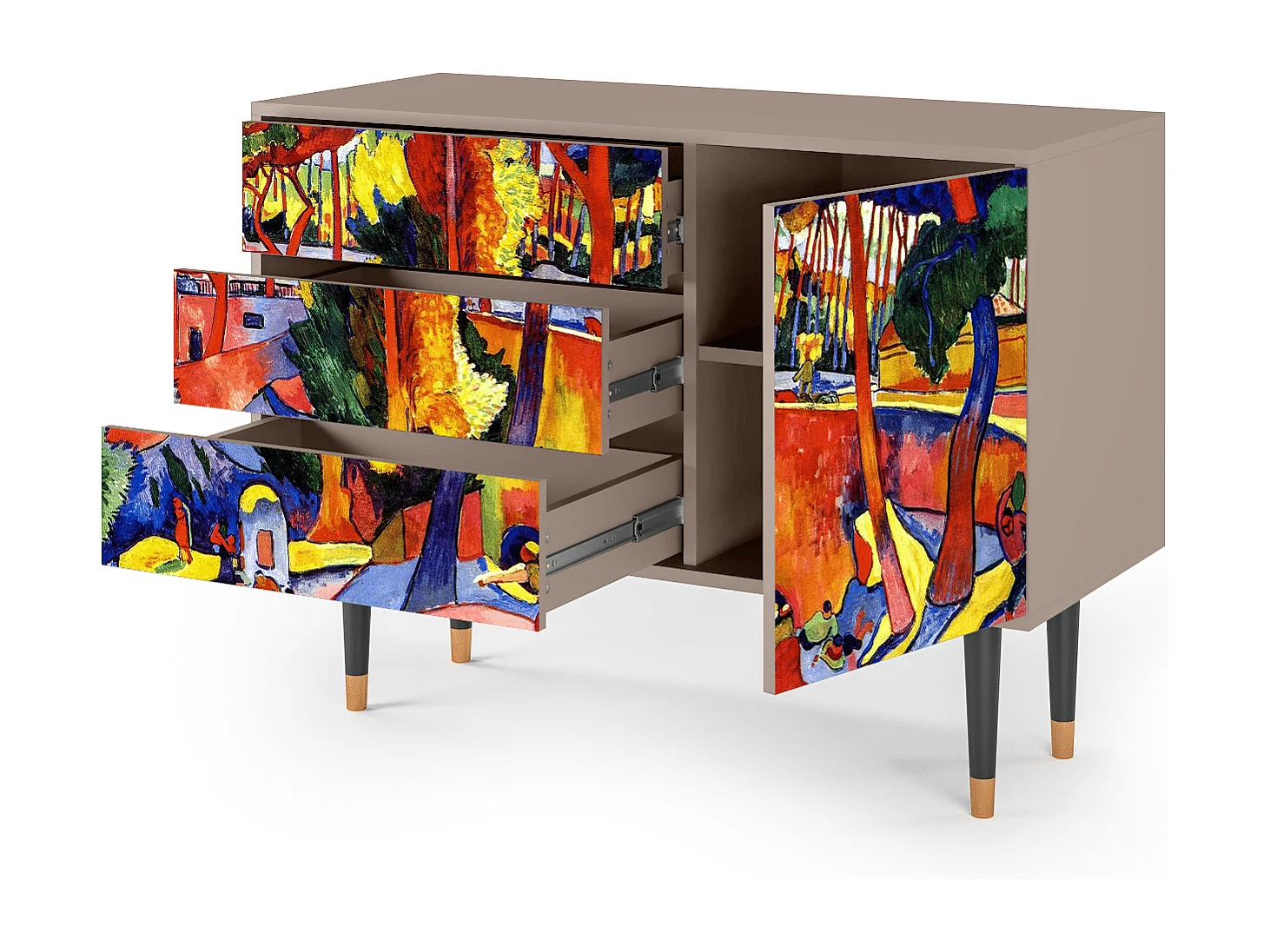 Buffet - 115х84х41 cm - S3 - The Turning Road, Latte