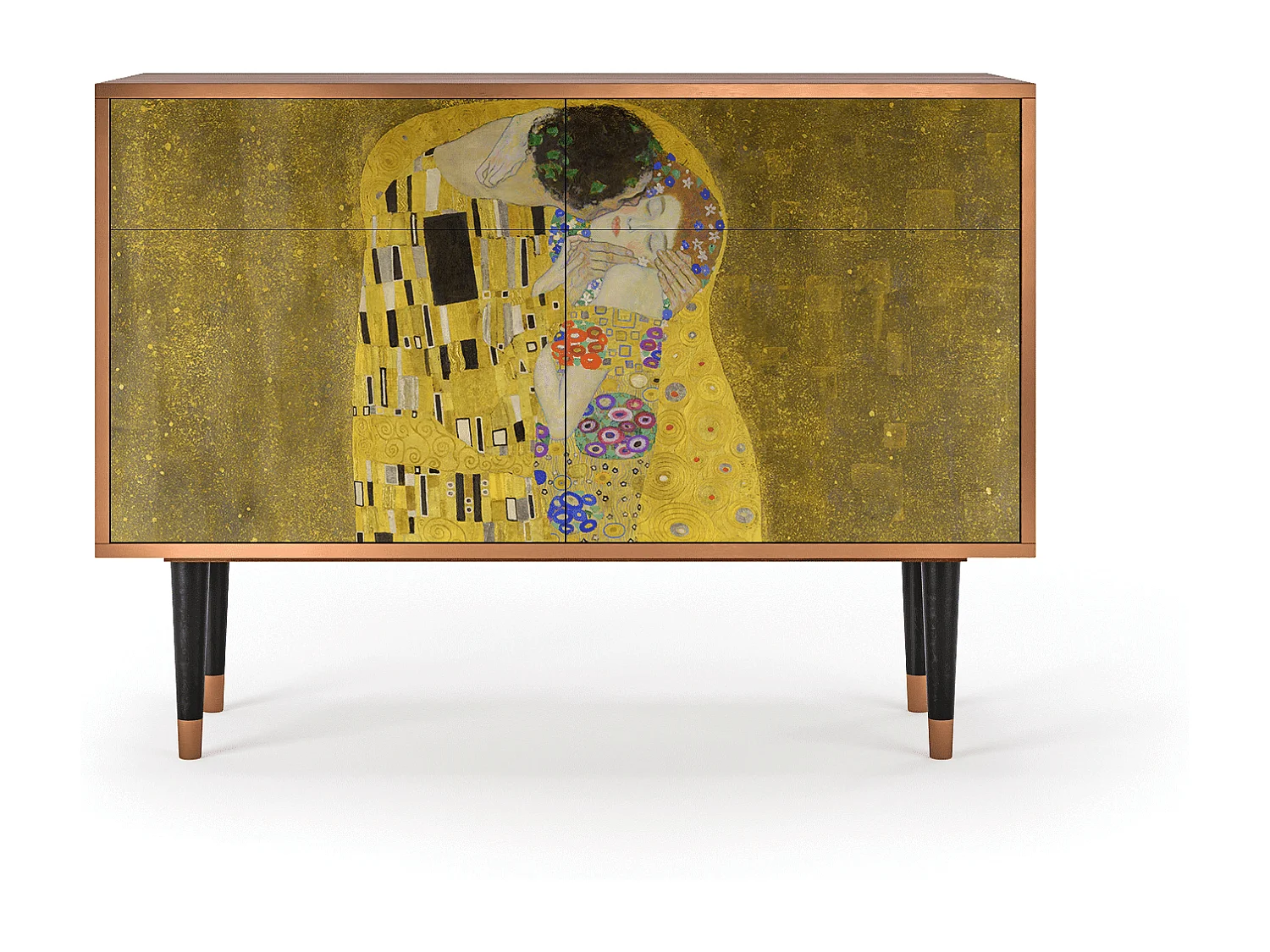 Sideboard - 115x85x48 cm - BS4 - The Kiss by Klimt , Walnuss