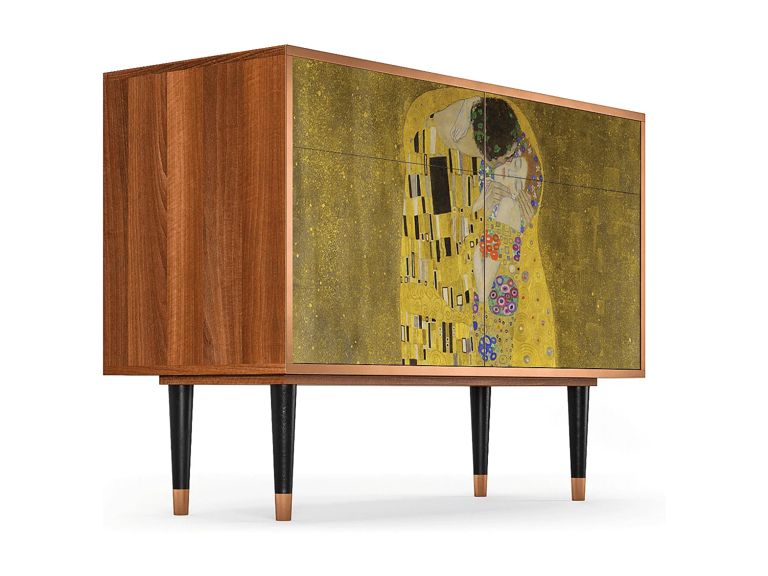 Sideboard - 115x85x48 cm - BS4 - The Kiss by Klimt , Walnuss