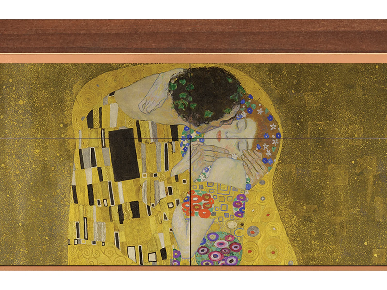 Sideboard - 115x85x48 cm - BS4 - The Kiss by Klimt , Walnuss
