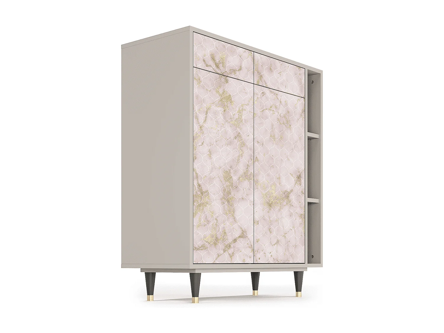 Buffet - 96х110х41 cm - BS6 - Dirty Roses, Sable