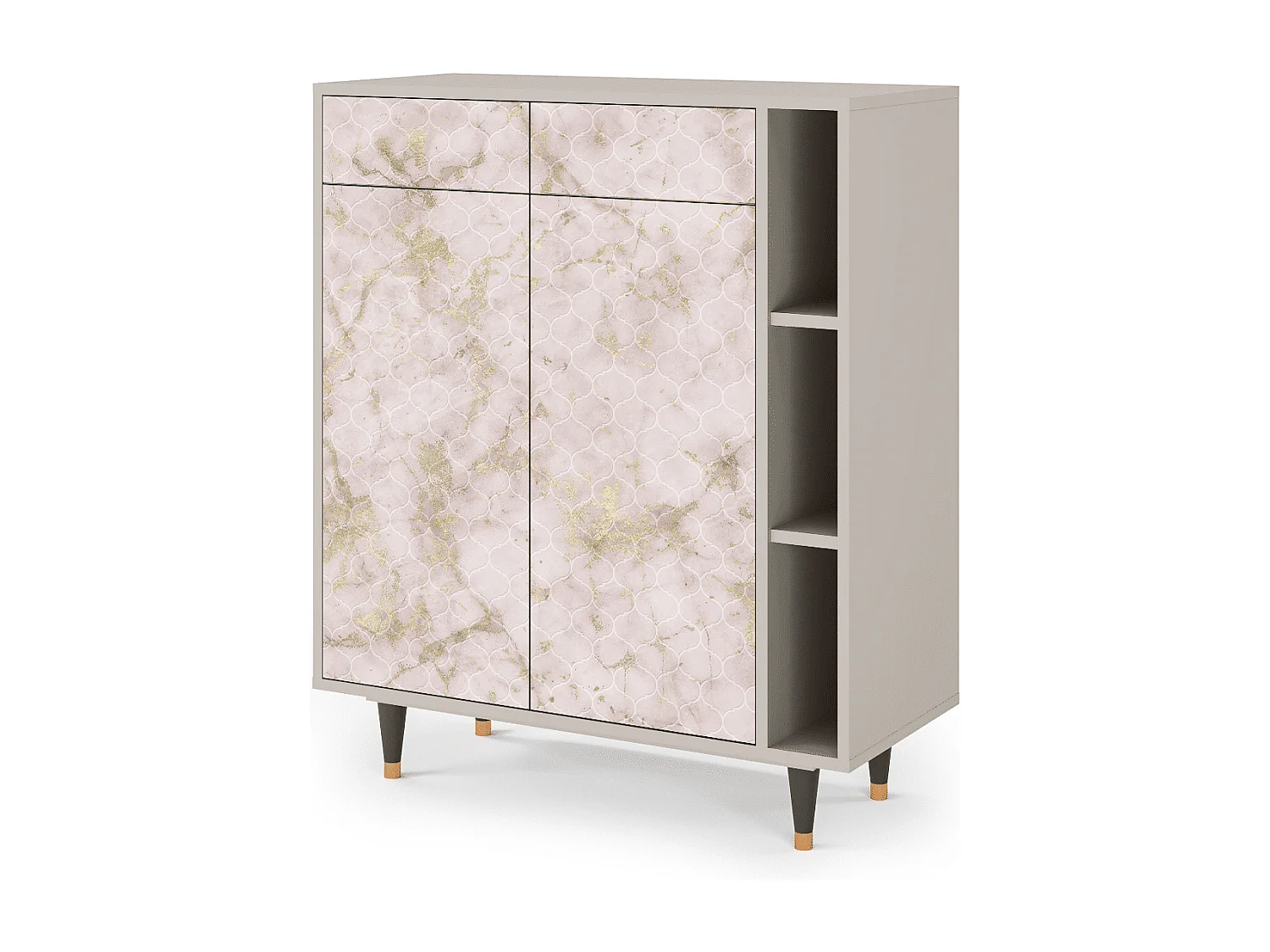 Buffet - 96х110х41 cm - BS6 - Dirty Roses, Sable