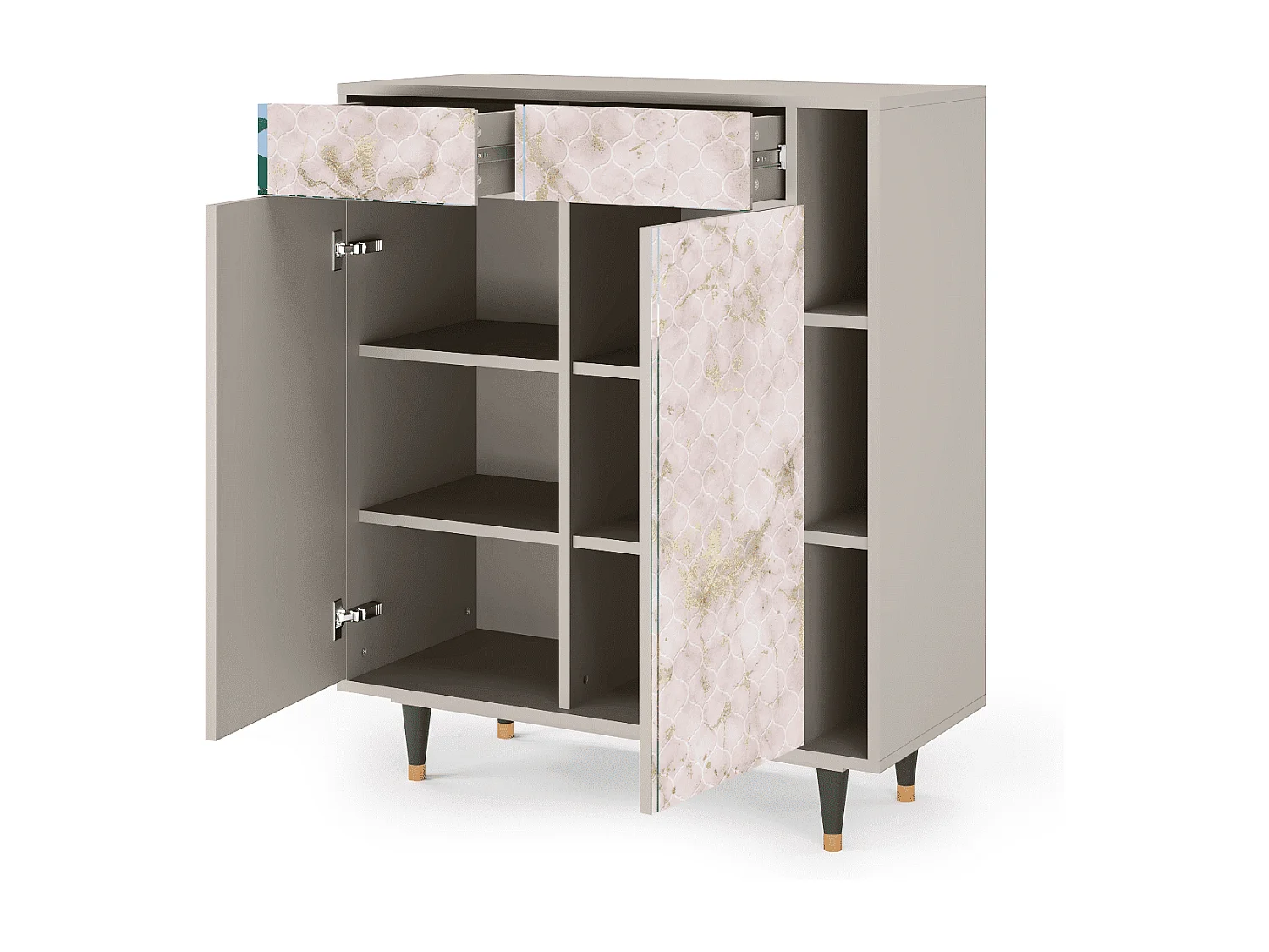 Buffet - 96х110х41 cm - BS6 - Dirty Roses, Sable