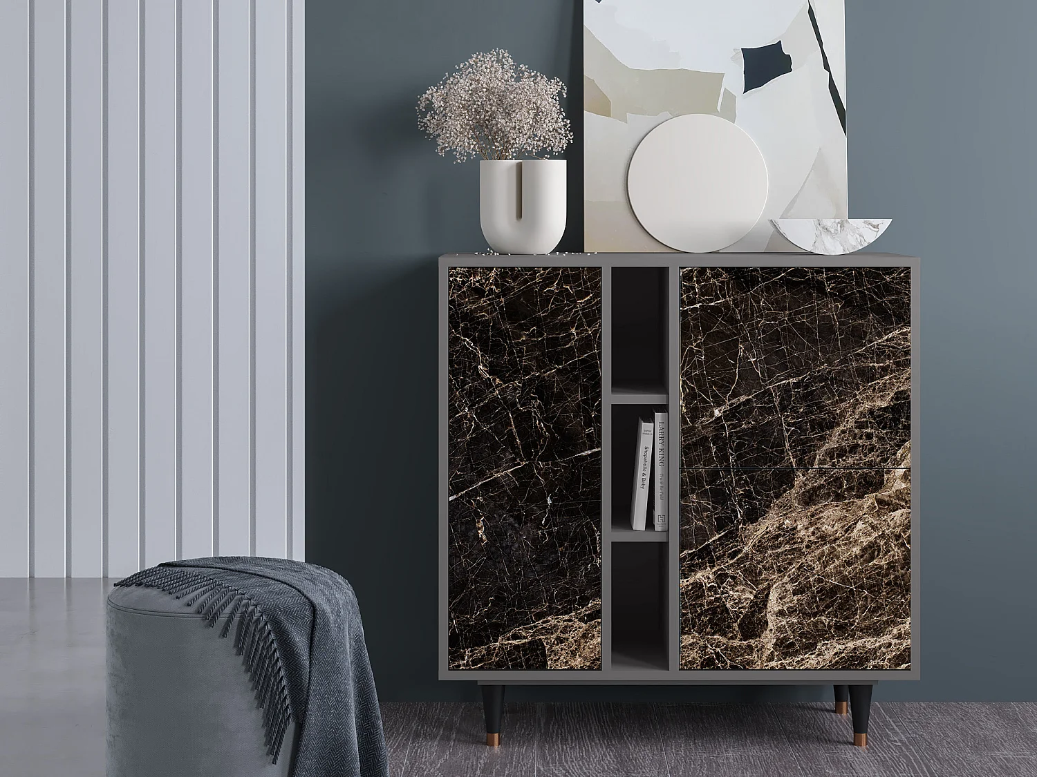 Buffet - 94х96х41 cm - BS5 - Night Abyss, Gris