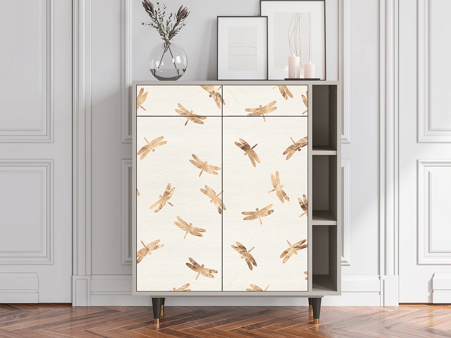 Credenza - 96х110х41 cm - BS6 - Nude Dragonflies, Sabbia