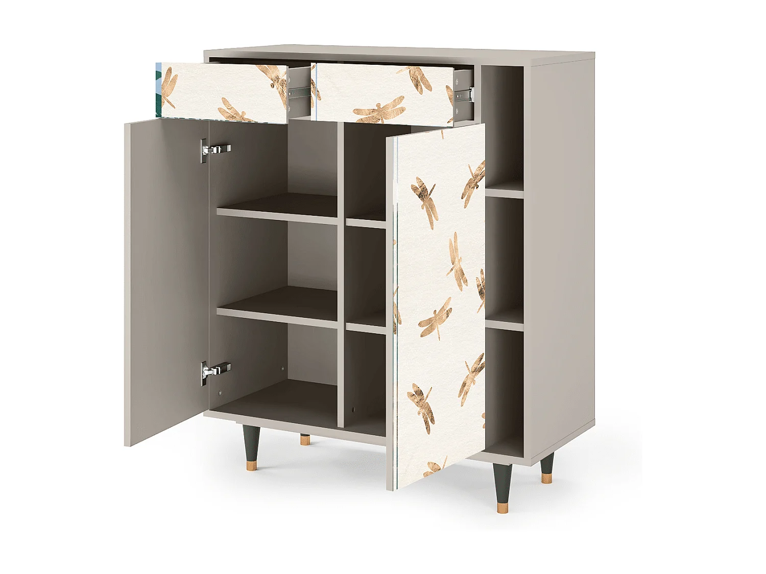 Buffet - 96х110х41 cm - BS6 - Nude Dragonflies, Sable