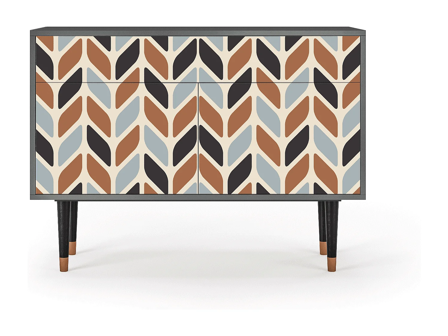 Buffet - 115x85x48 cm - BS4 - Beige Laure, Anthracite