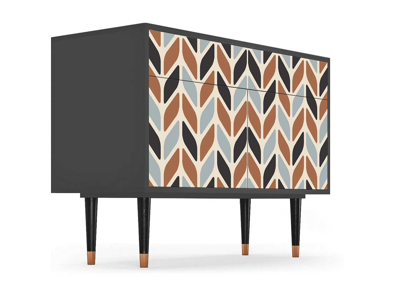 Buffet - 115x85x48 cm - BS4 - Beige Laure, Anthracite