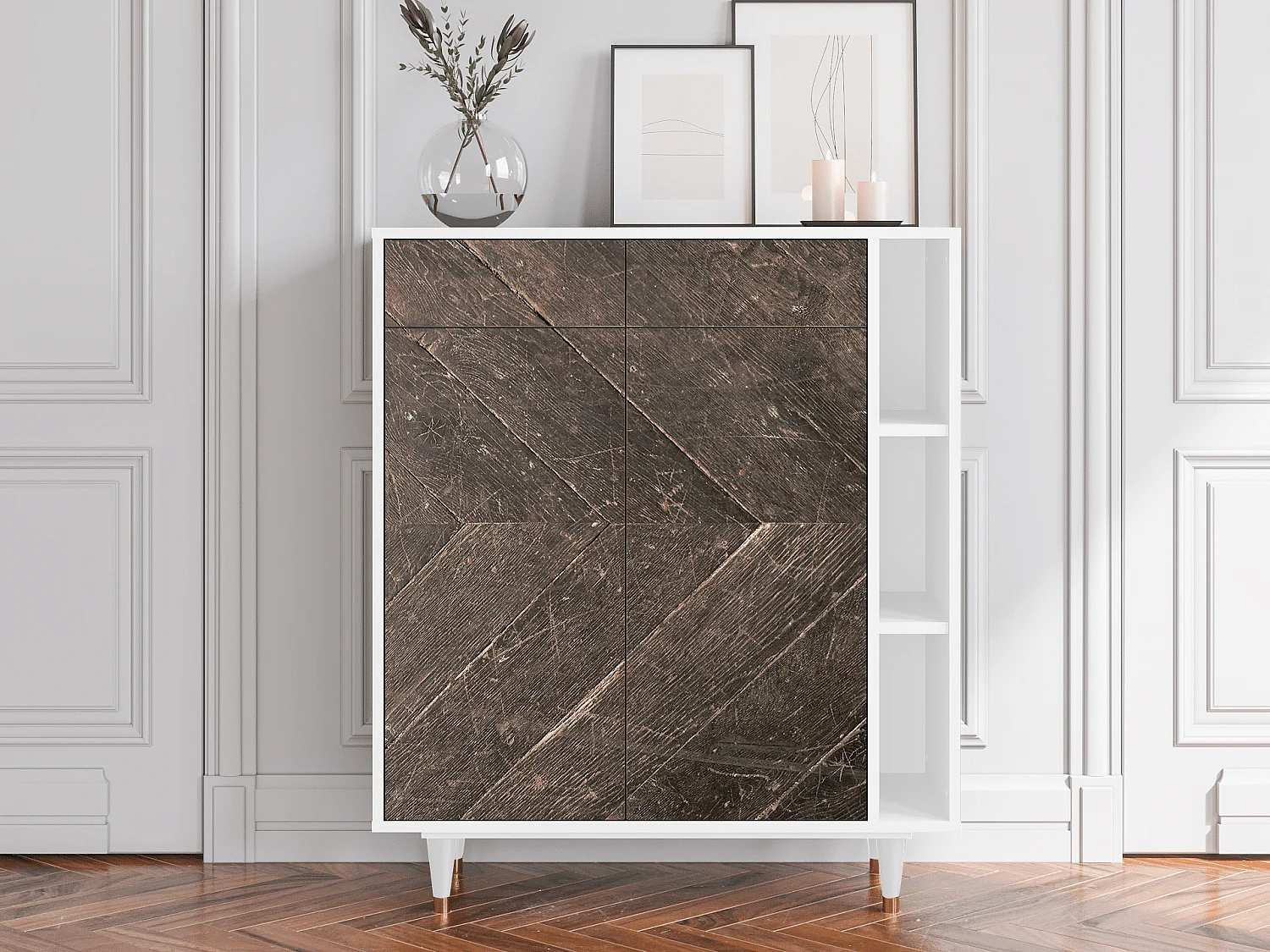 Aparador - 96х110х41 cm - BS6 - Wise Tree, Branco