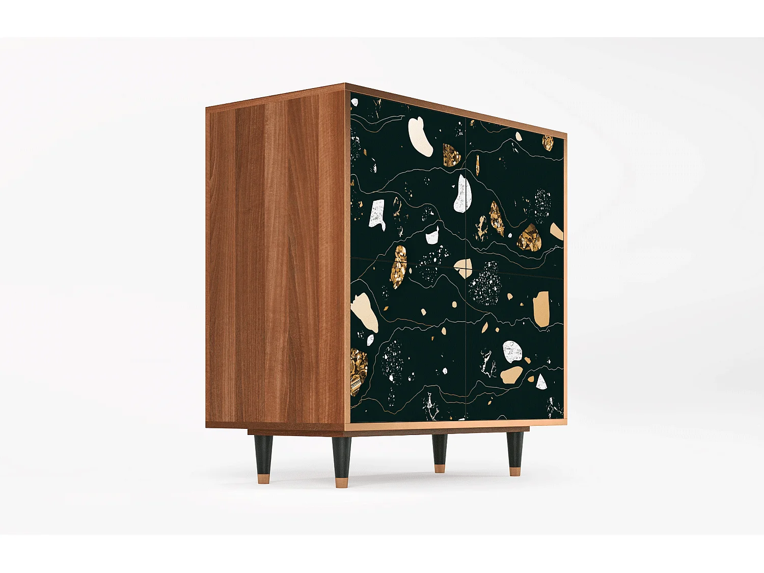 Dressoir - 94x96x48 cm - BS3 - Space Rocks, Walnoot