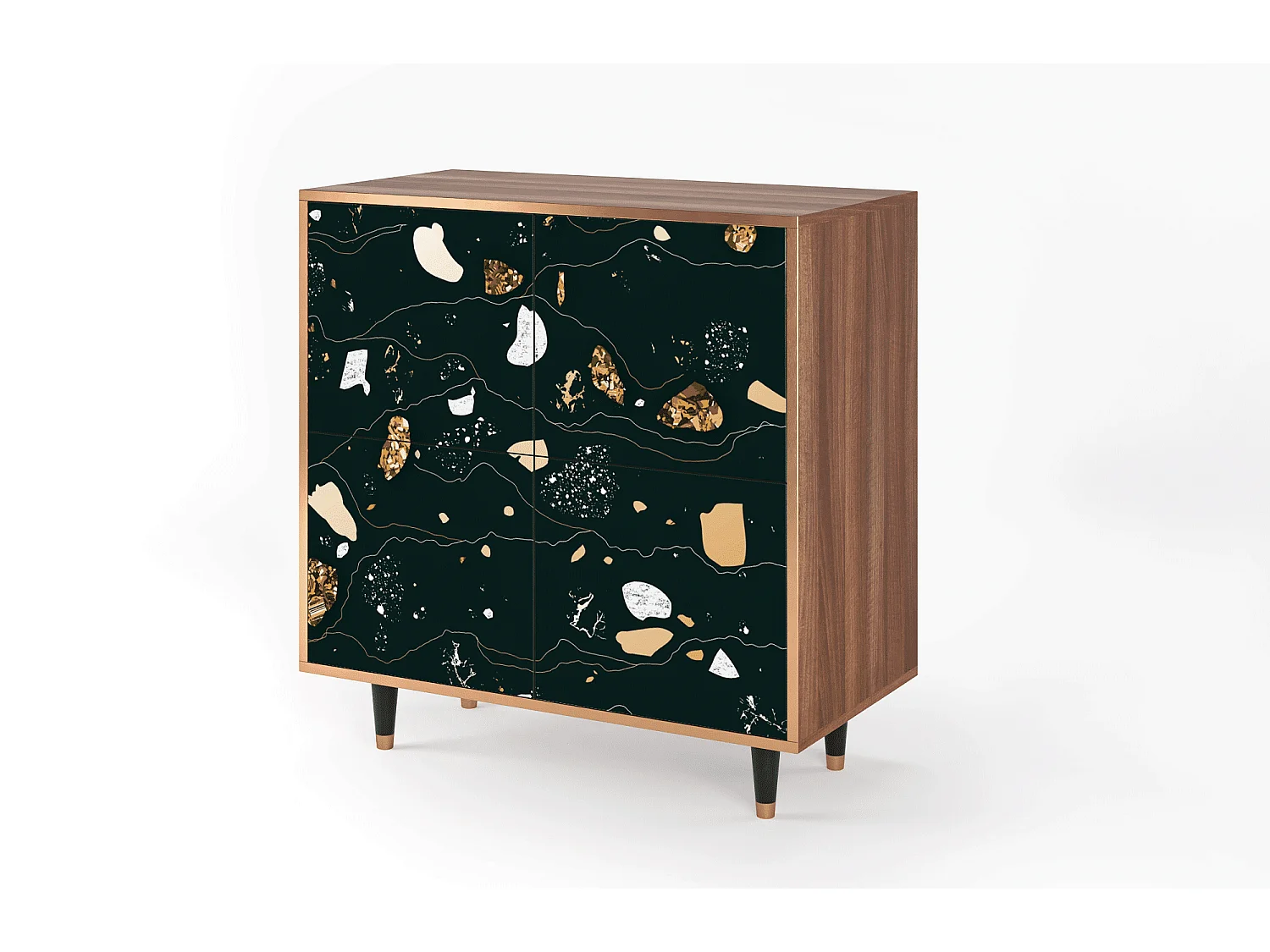 Dressoir - 94x96x48 cm - BS3 - Space Rocks, Walnoot