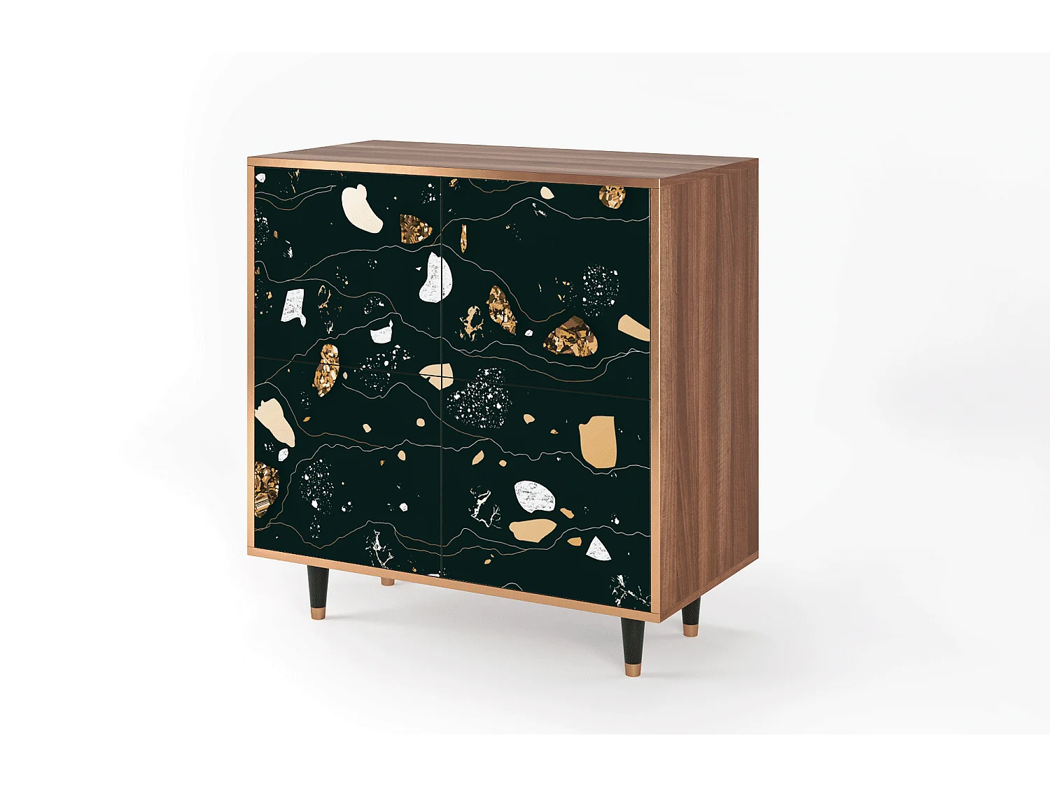Sideboard - 94x96x48 cm - BS3 - Space Rocks, Walnuss
