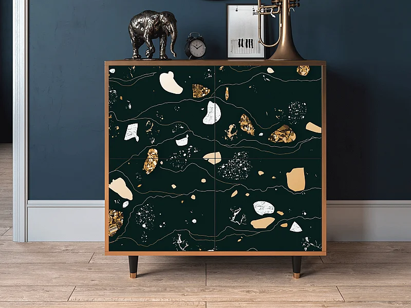 Kredens - 94x96x48 cm - BS3 - Space Rocks, Orzech