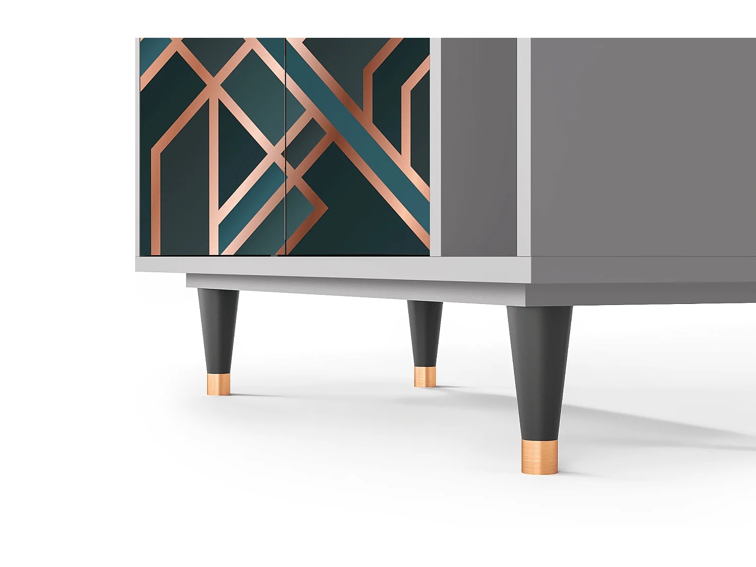 Sideboard - 96х110х41 cm - BS6 - Bronze Crossroad, Grau