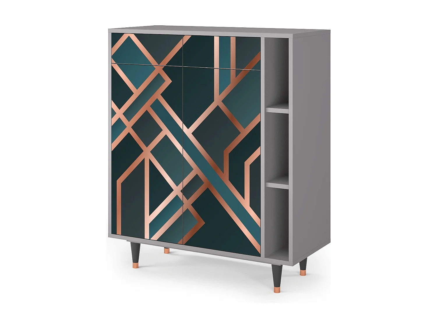 Buffet - 96х110х41 cm - BS6 - Bronze Crossroad, Gris