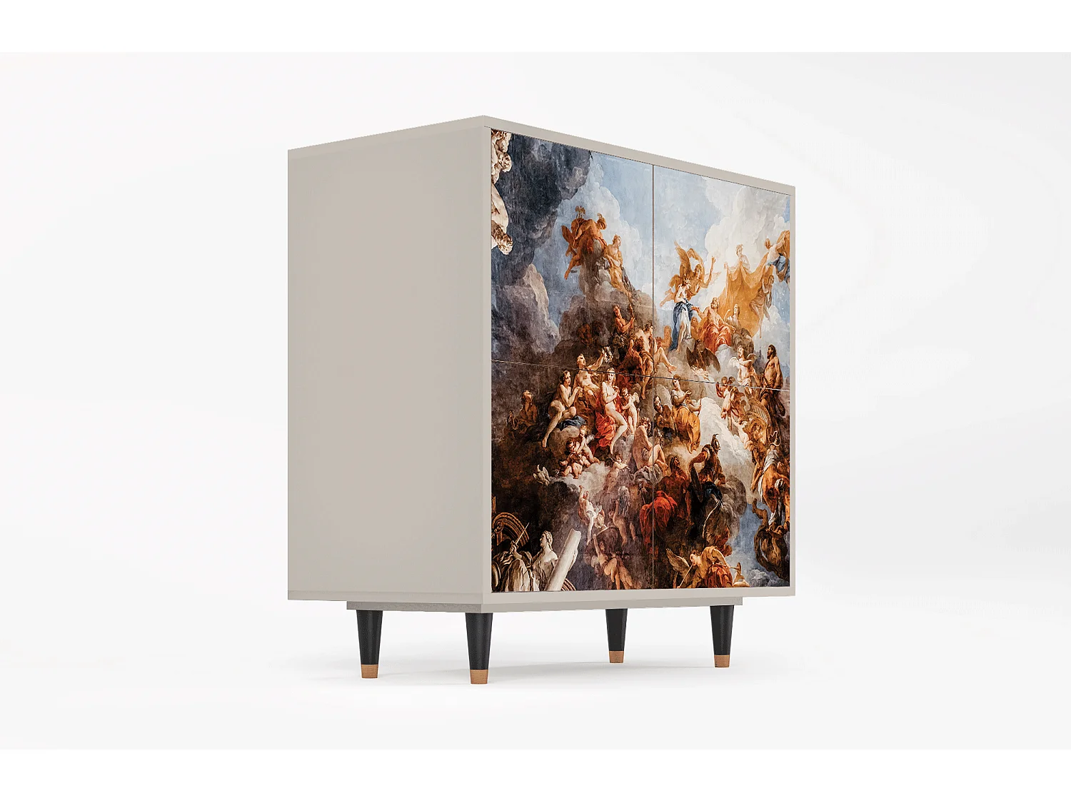 Kredens - 94x96x48 cm - BS3 - Versailles, Piaskowy